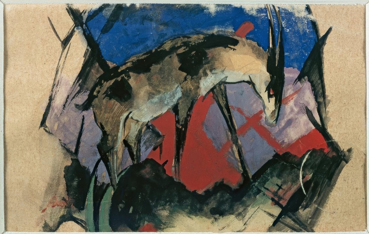羚羊 作者 弗朗兹·马克（Franz Marc）