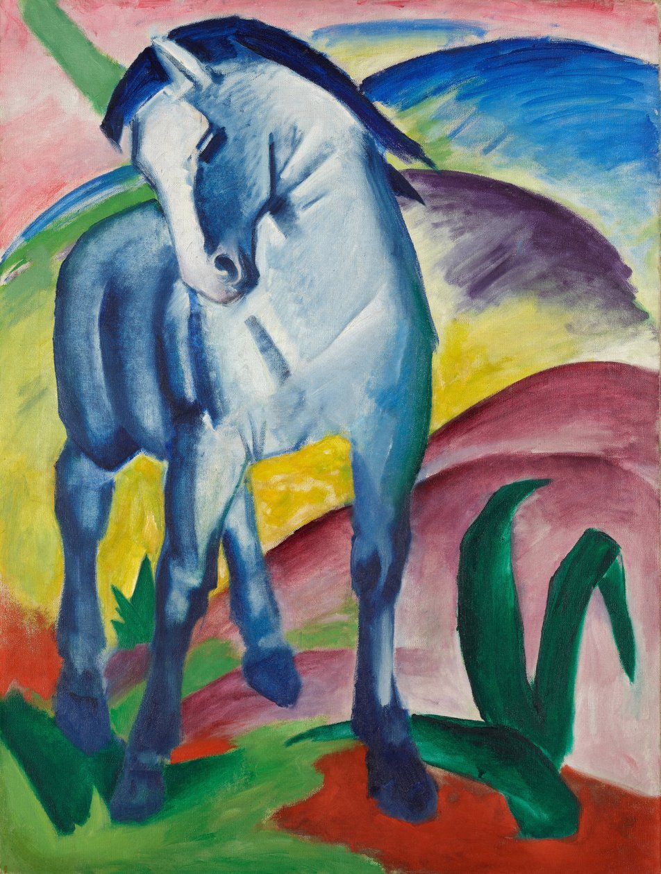 蓝马我 作者 弗朗兹·马克（Franz Marc）