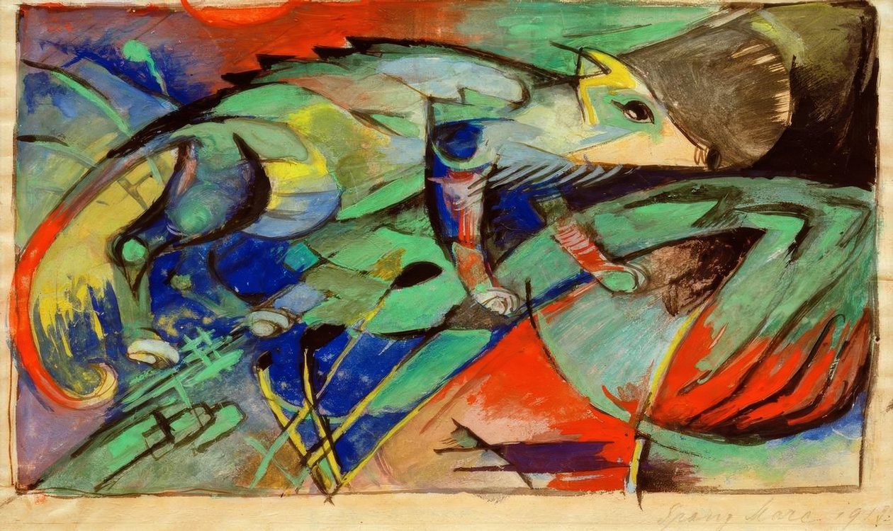 变色龙 作者 弗朗兹·马克（Franz Marc）