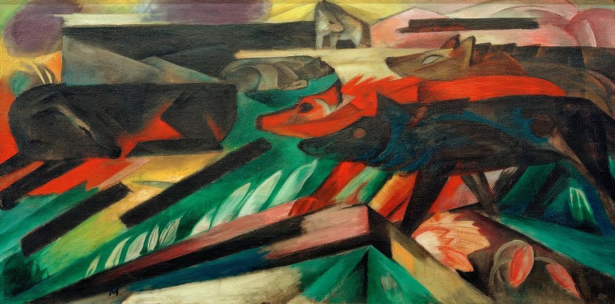 狼（巴尔干战争） 作者 弗朗兹·马克（Franz Marc）
