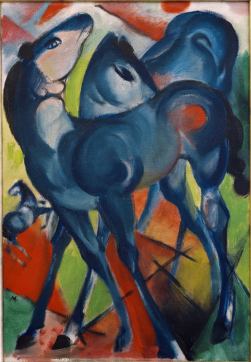 蓝色小马驹 作者 弗朗兹·马克（Franz Marc）