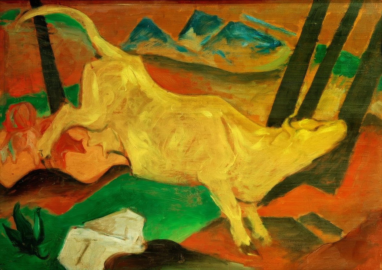 黄牛 作者 弗朗兹·马克（Franz Marc）
