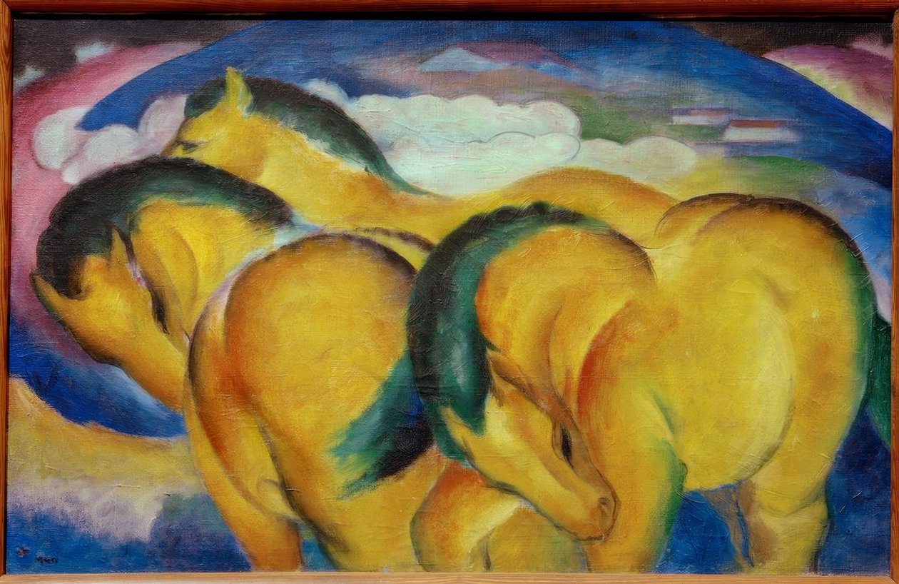 小黄马 作者 弗朗兹·马克（Franz Marc）