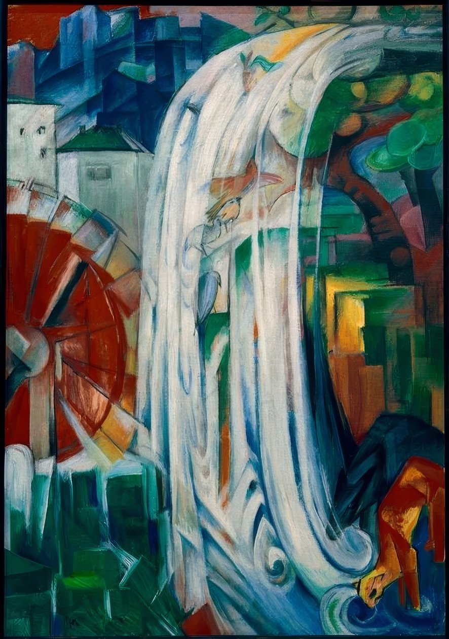 附魔的磨坊 作者 弗朗兹·马克（Franz Marc）