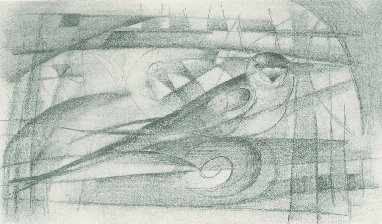 一只燕子 作者 弗朗兹·马克（Franz Marc）