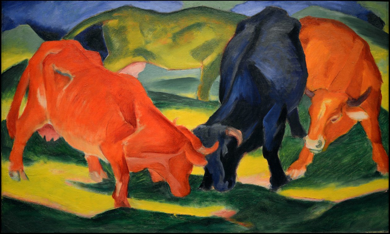 斗牛，1911年。 作者 弗朗兹·马克（Franz Marc）