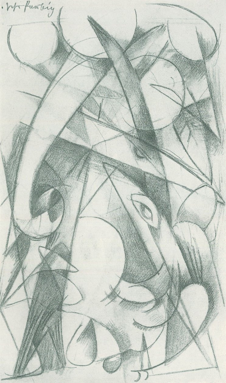 弗朗茨-马克 - 野外写生 - 第 09 张 作者 弗朗兹·马克（Franz Marc）