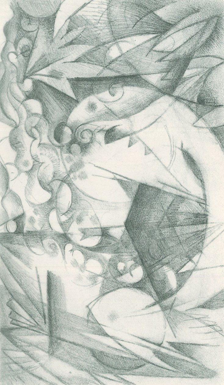 弗朗茨-马克 - 实地写生 - 第 18 张 作者 弗朗兹·马克（Franz Marc）