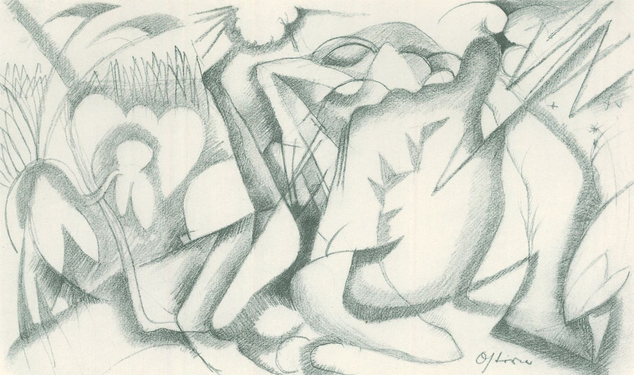 弗朗茨-马克 - 野外写生 - 第 19 张 作者 弗朗兹·马克（Franz Marc）