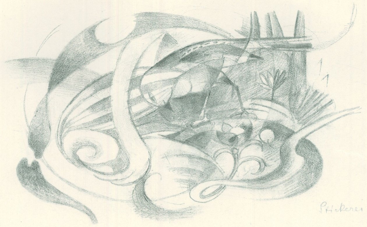弗朗茨-马克 - 野外写生 - 第 29 张 作者 弗朗兹·马克（Franz Marc）