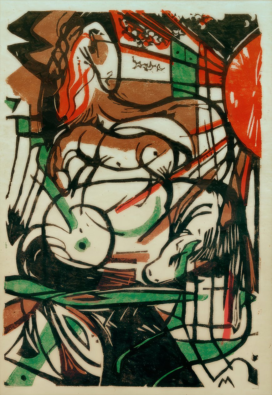 马的诞生 作者 弗朗兹·马克（Franz Marc）