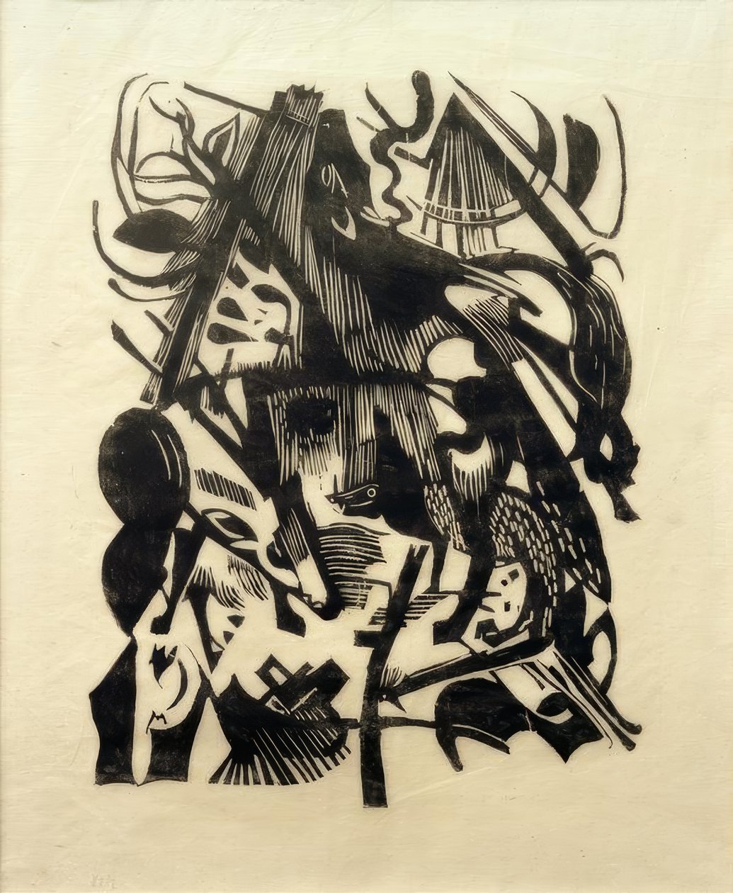 狼的诞生 作者 弗朗兹·马克（Franz Marc）