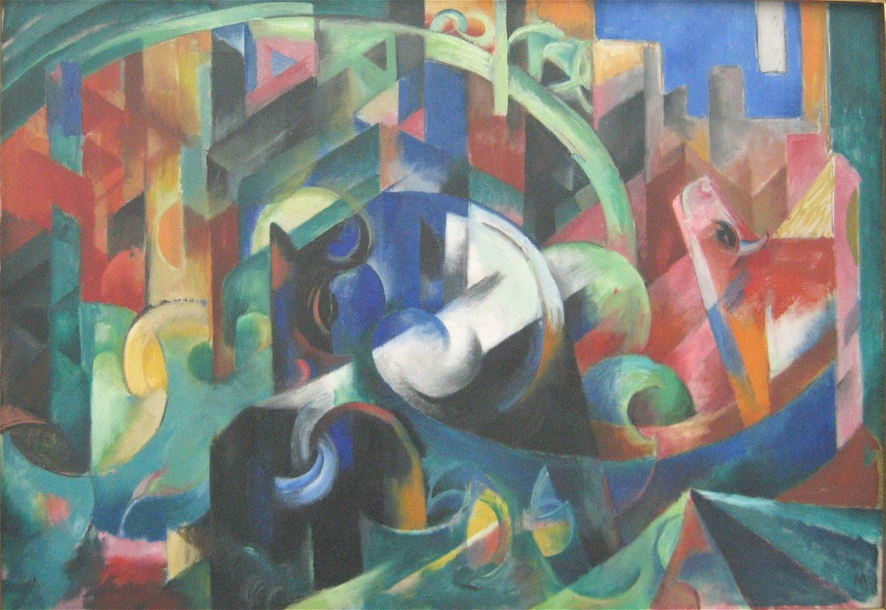 德语  Rinder I Cattle I 作者 弗朗兹·马克（Franz Marc）