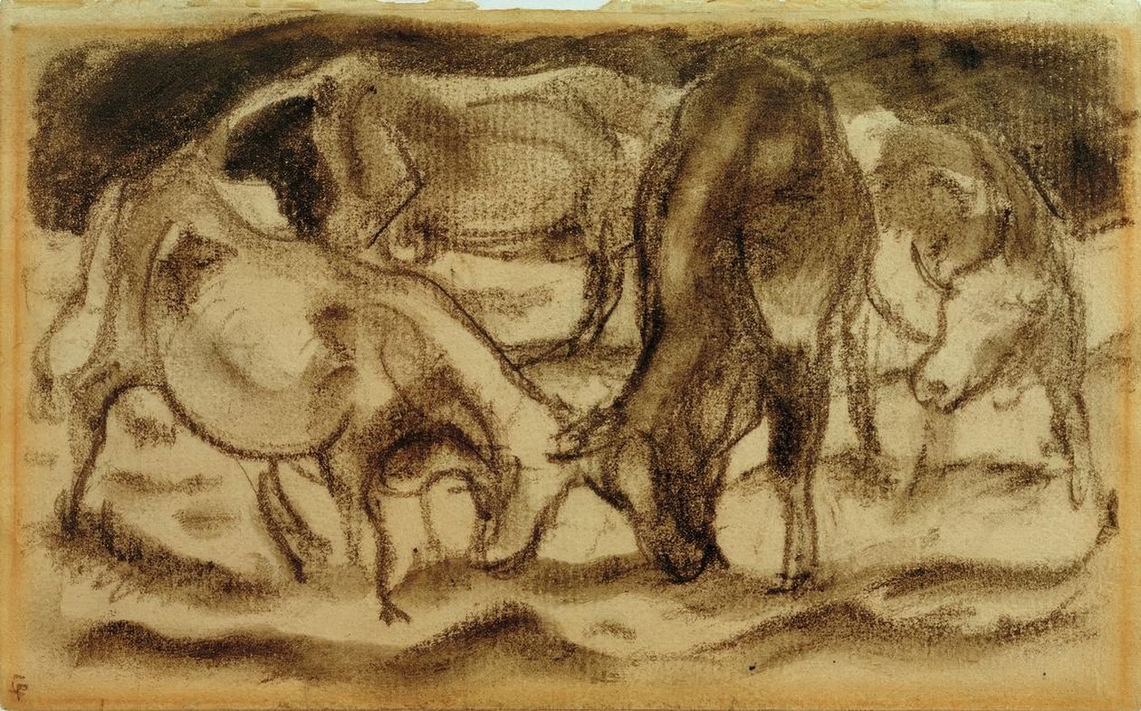 斗牛 作者 弗朗兹·马克（Franz Marc）