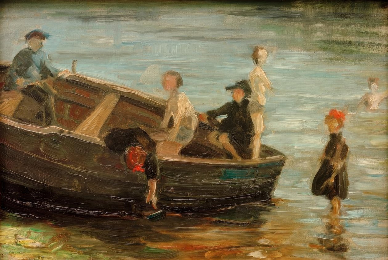 船上的孩子 作者 弗朗兹·马克（Franz Marc）