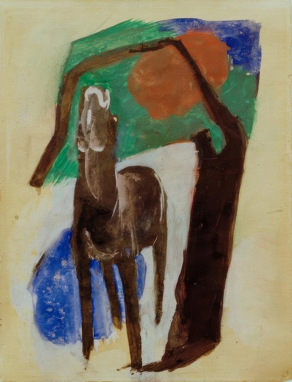 哭马 作者 弗朗兹·马克（Franz Marc）