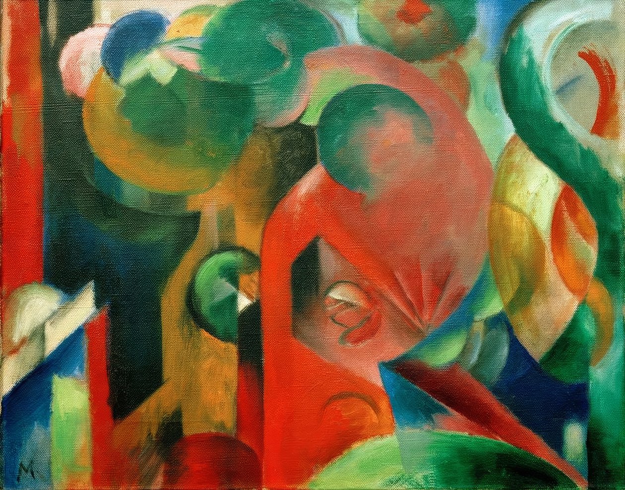 小组成III 作者 弗朗兹·马克（Franz Marc）