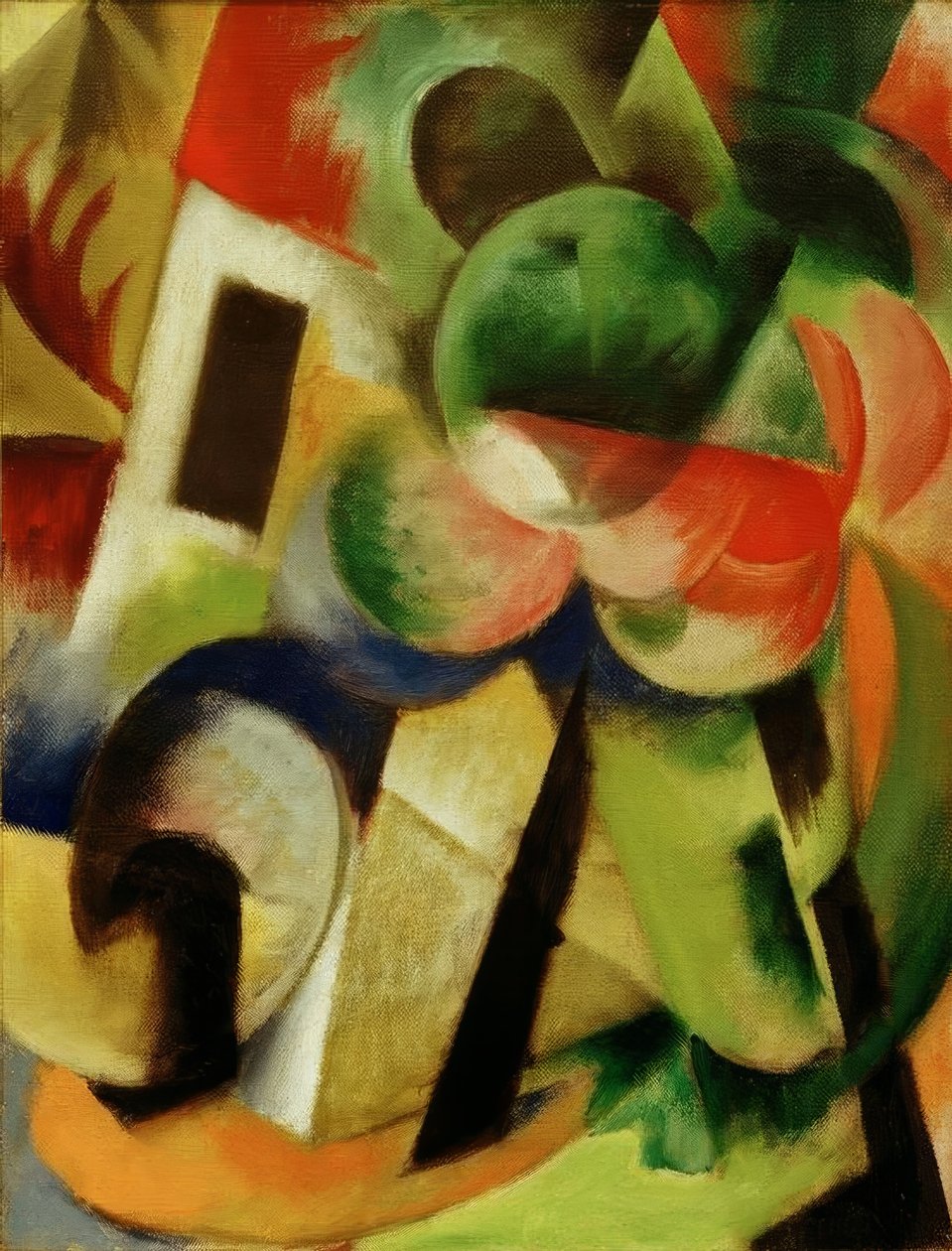 小作文II（有树的房子） 作者 弗朗兹·马克（Franz Marc）