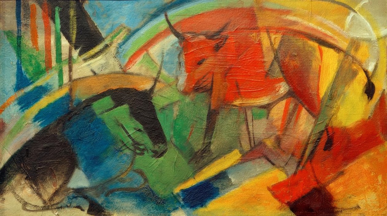 牛的小图片 作者 弗朗兹·马克（Franz Marc）