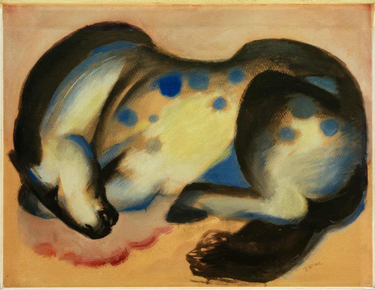 躺马 作者 弗朗兹·马克（Franz Marc）