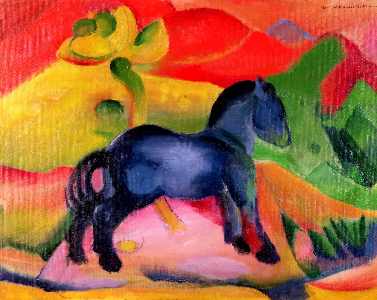 小蓝马，1912年 作者 弗朗兹·马克（Franz Marc）