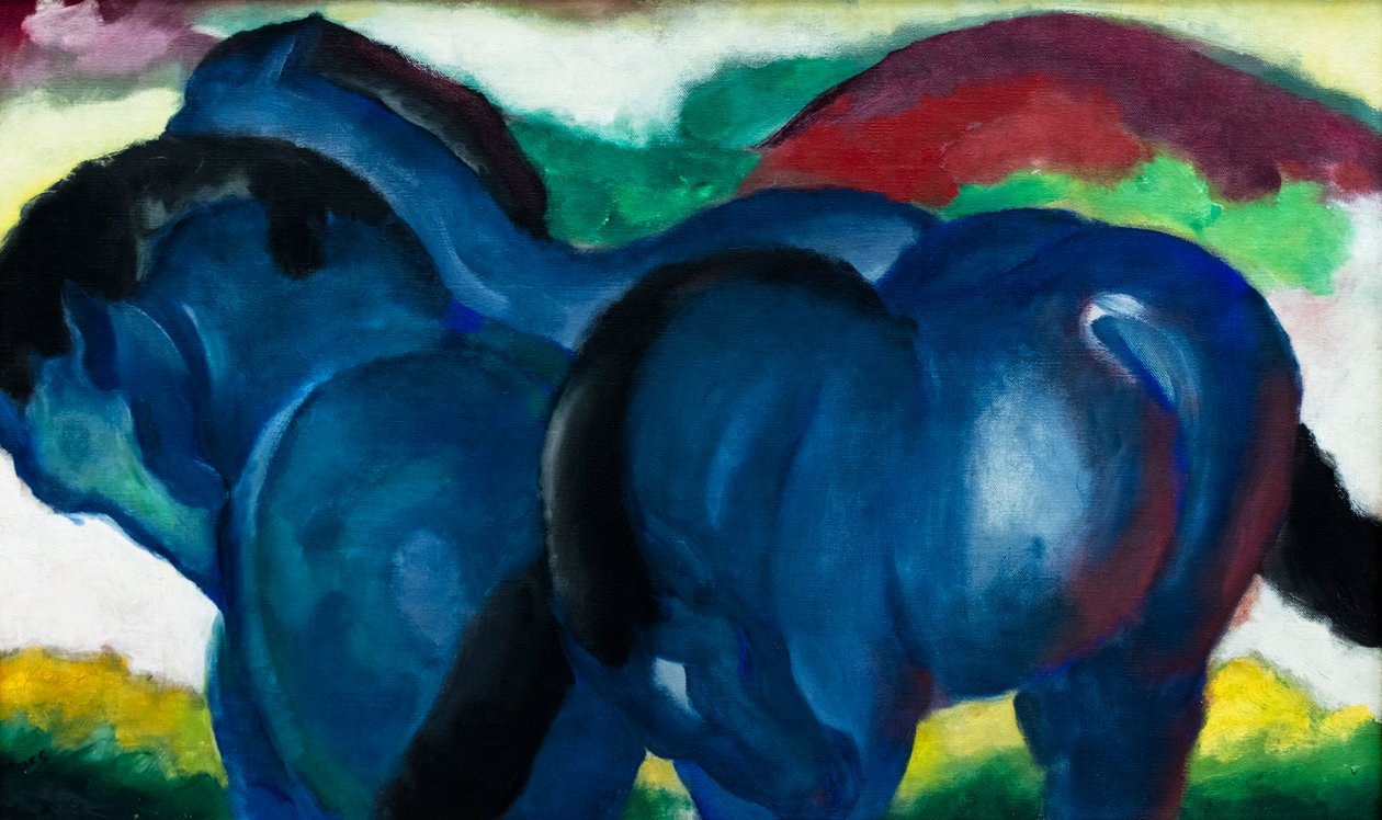 蓝色小马 作者 弗朗兹·马克（Franz Marc）