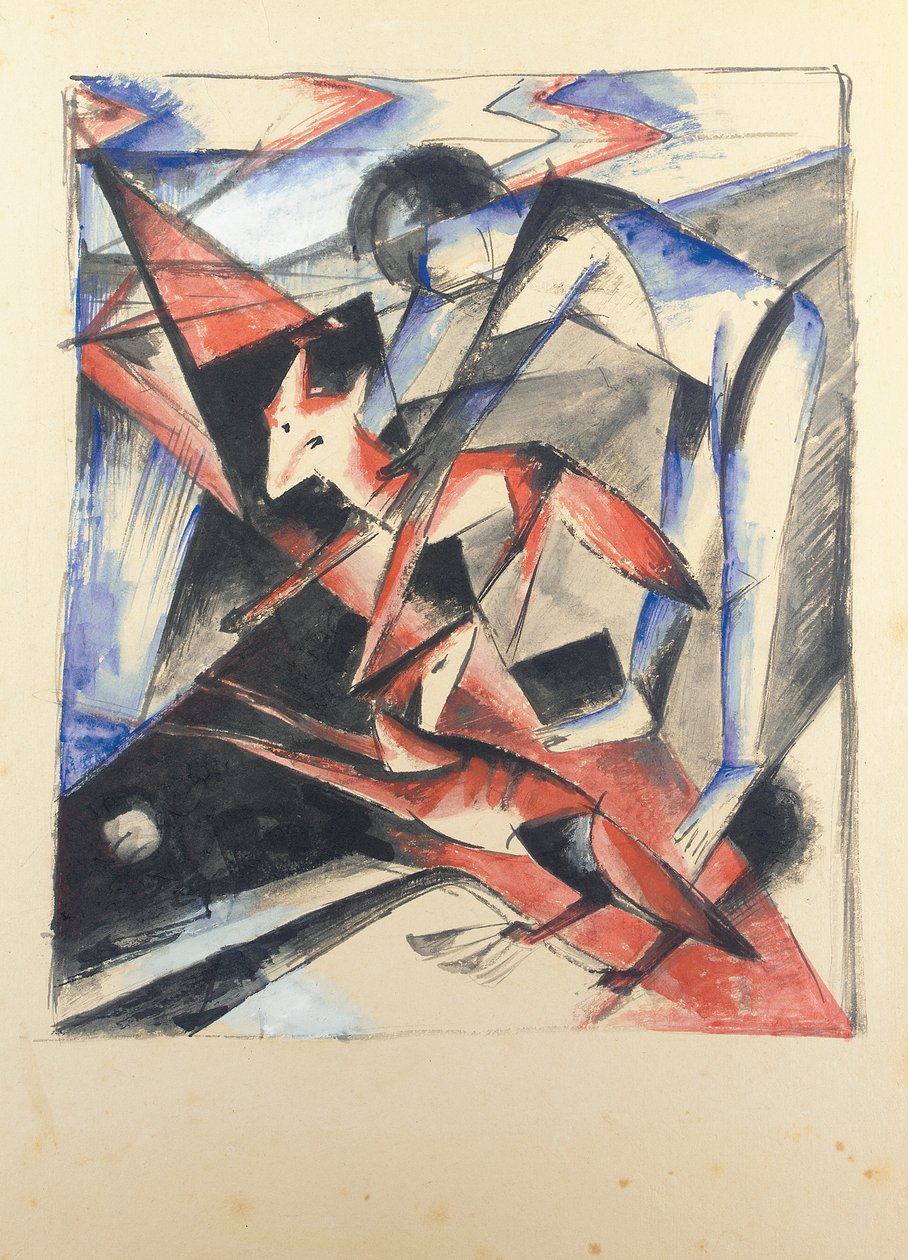 诺亚与狐狸，1913年 作者 弗朗兹·马克（Franz Marc）