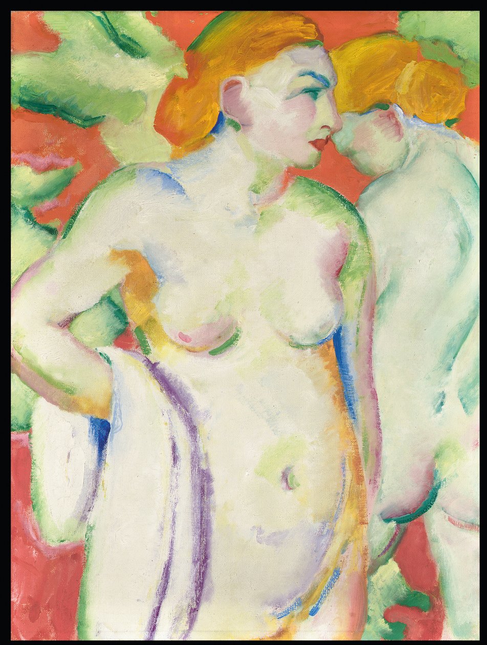 朱砂的裸体 作者 弗朗兹·马克（Franz Marc）