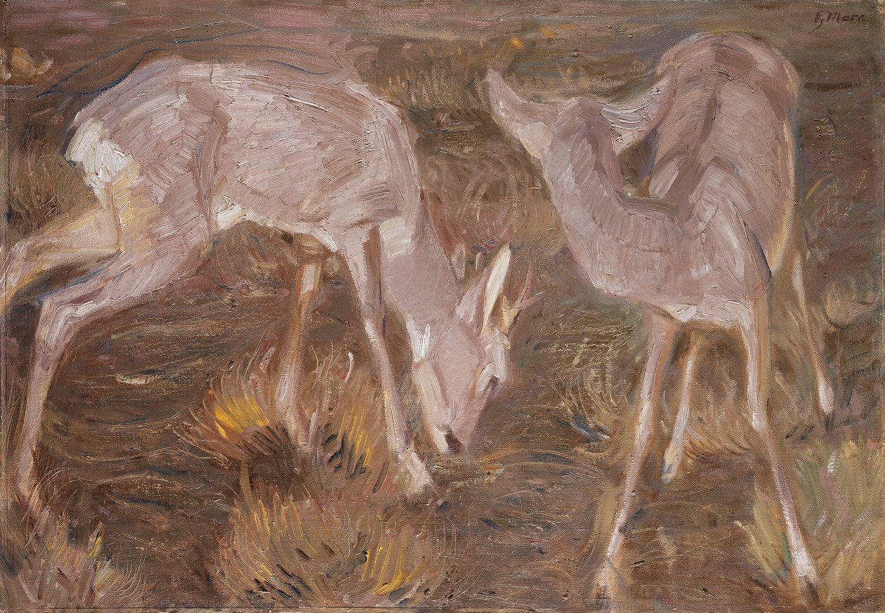 黄昏的鹿 作者 弗朗兹·马克（Franz Marc）