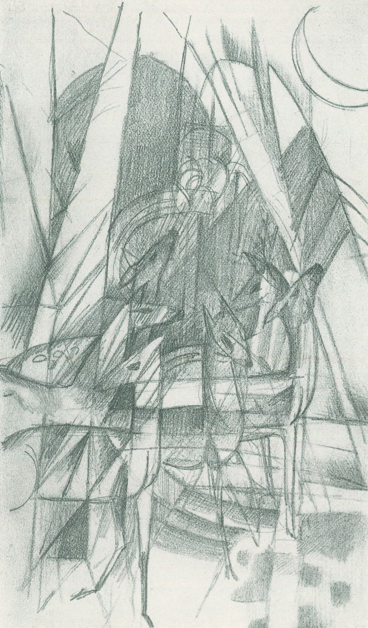 Rotwild 作者 弗朗兹·马克（Franz Marc）