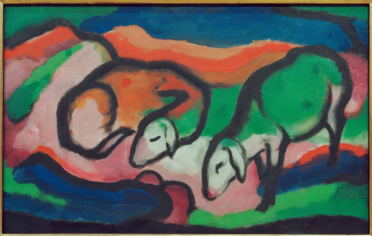 羊 作者 弗朗兹·马克（Franz Marc）