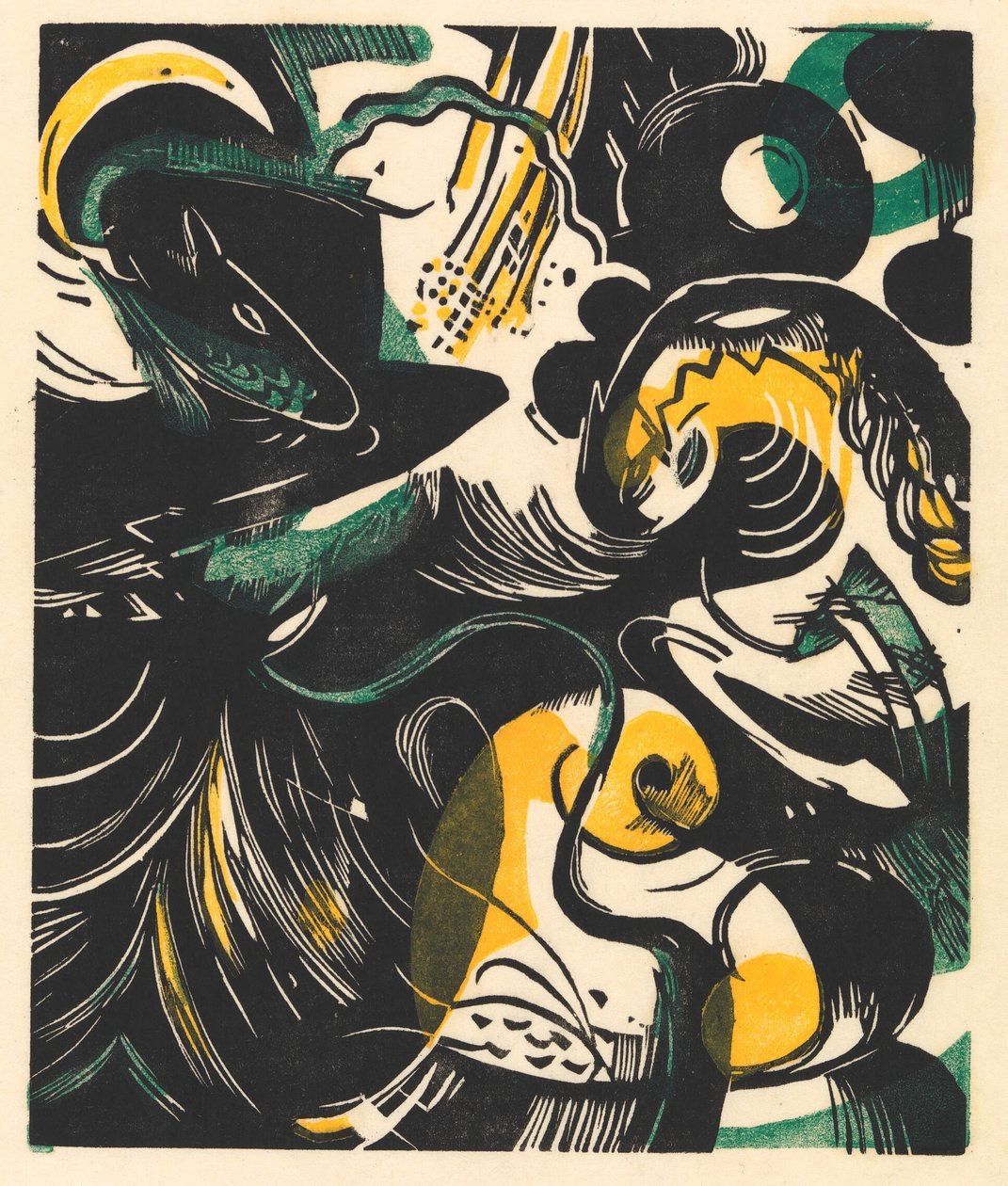 创世故事 II 作者 弗朗兹·马克（Franz Marc）
