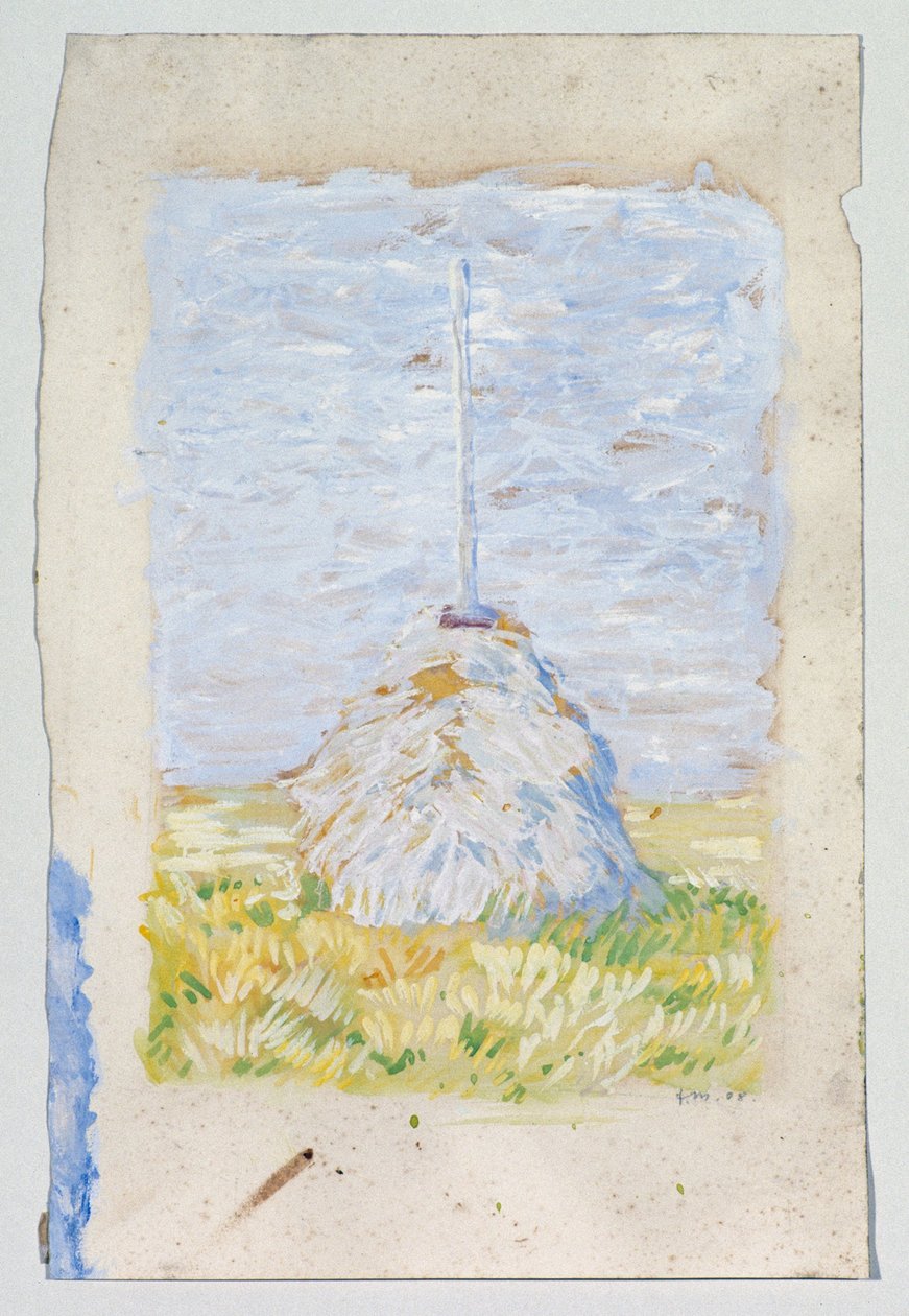 布鲁嫩巴赫附近的小芦苇蹲坑 作者 弗朗兹·马克（Franz Marc）