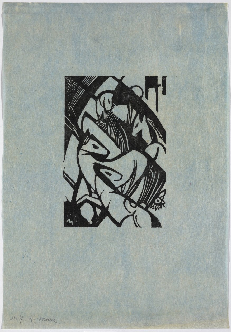 跳马 作者 弗朗兹·马克（Franz Marc）