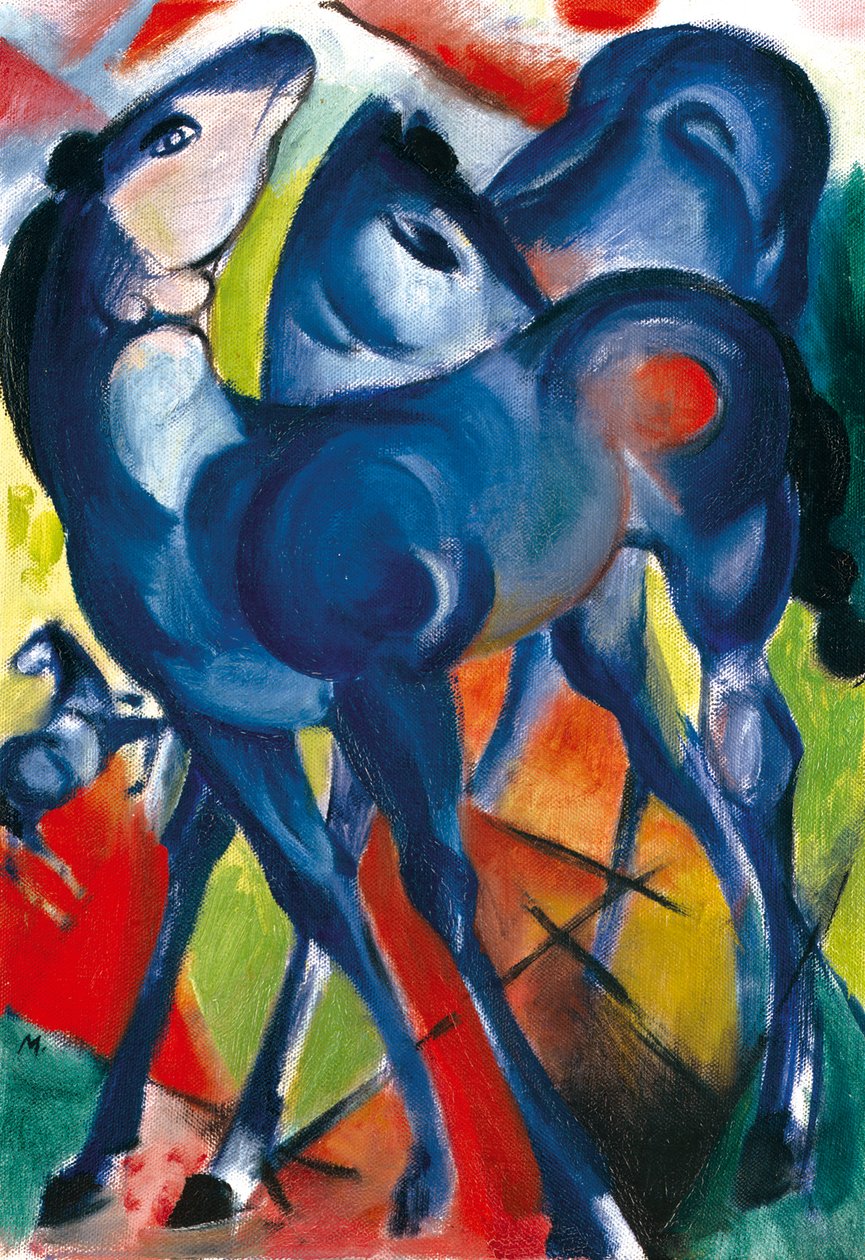 蓝驹 作者 弗朗兹·马克（Franz Marc）