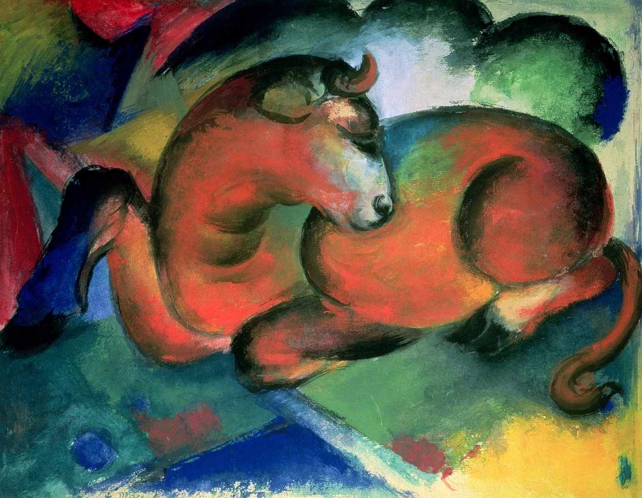 红牛 作者 弗朗兹·马克（Franz Marc）
