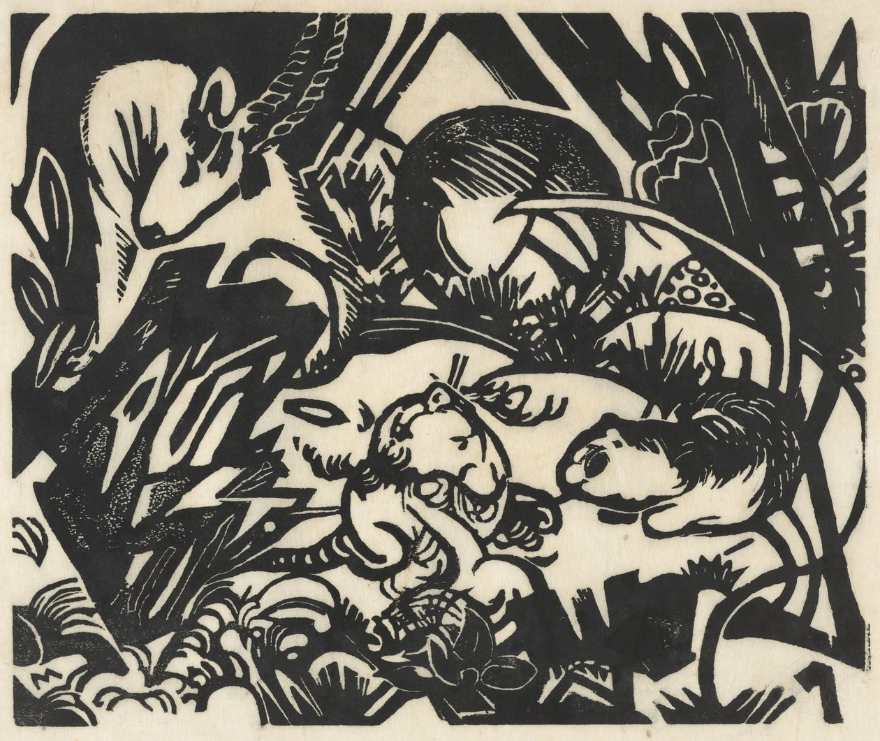 动物传说 作者 弗朗兹·马克（Franz Marc）