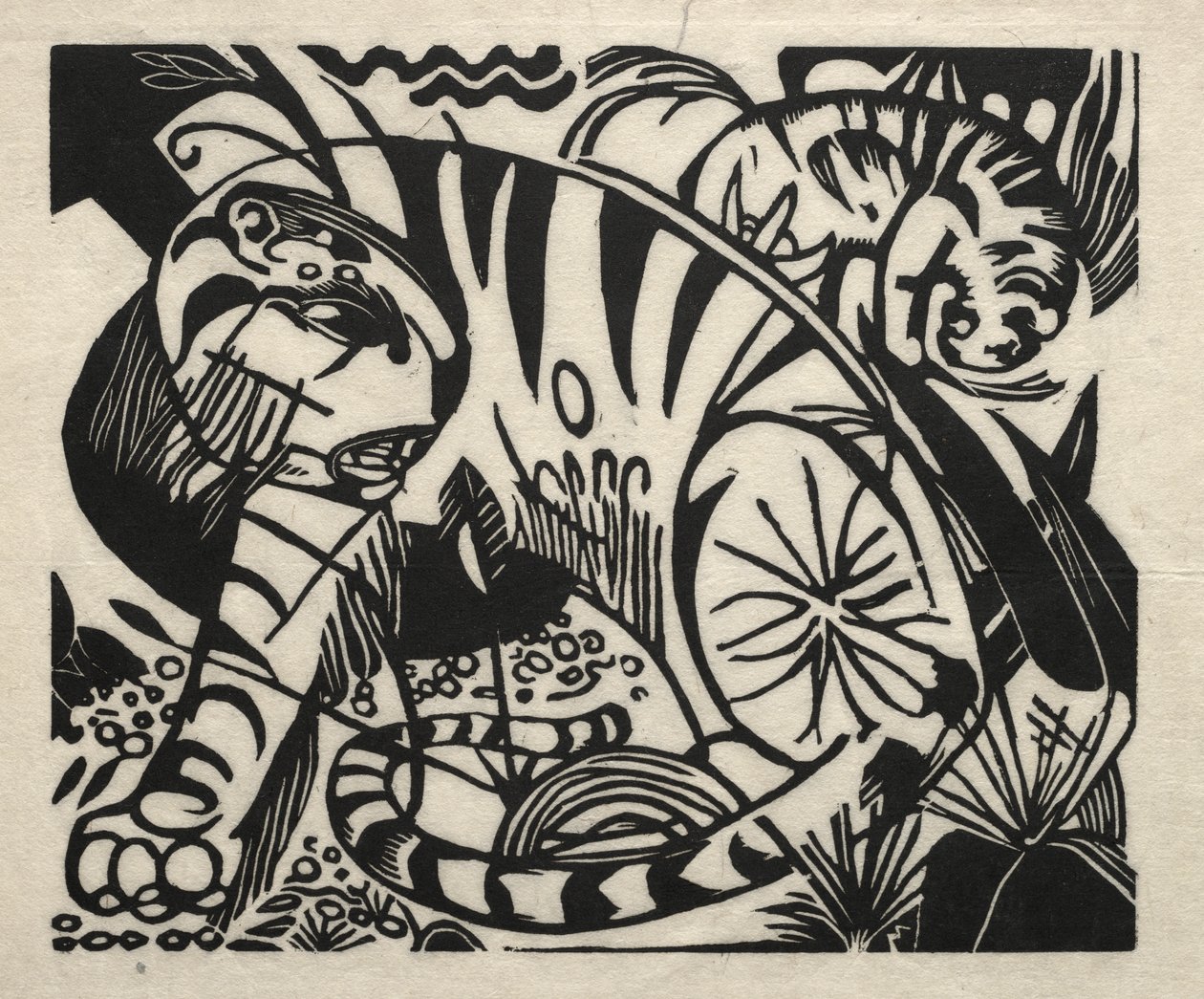 老虎 作者 弗朗兹·马克（Franz Marc）