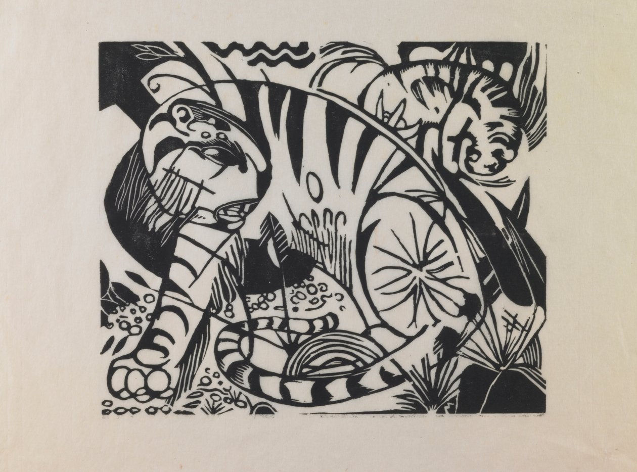 老虎 作者 弗朗兹·马克（Franz Marc）