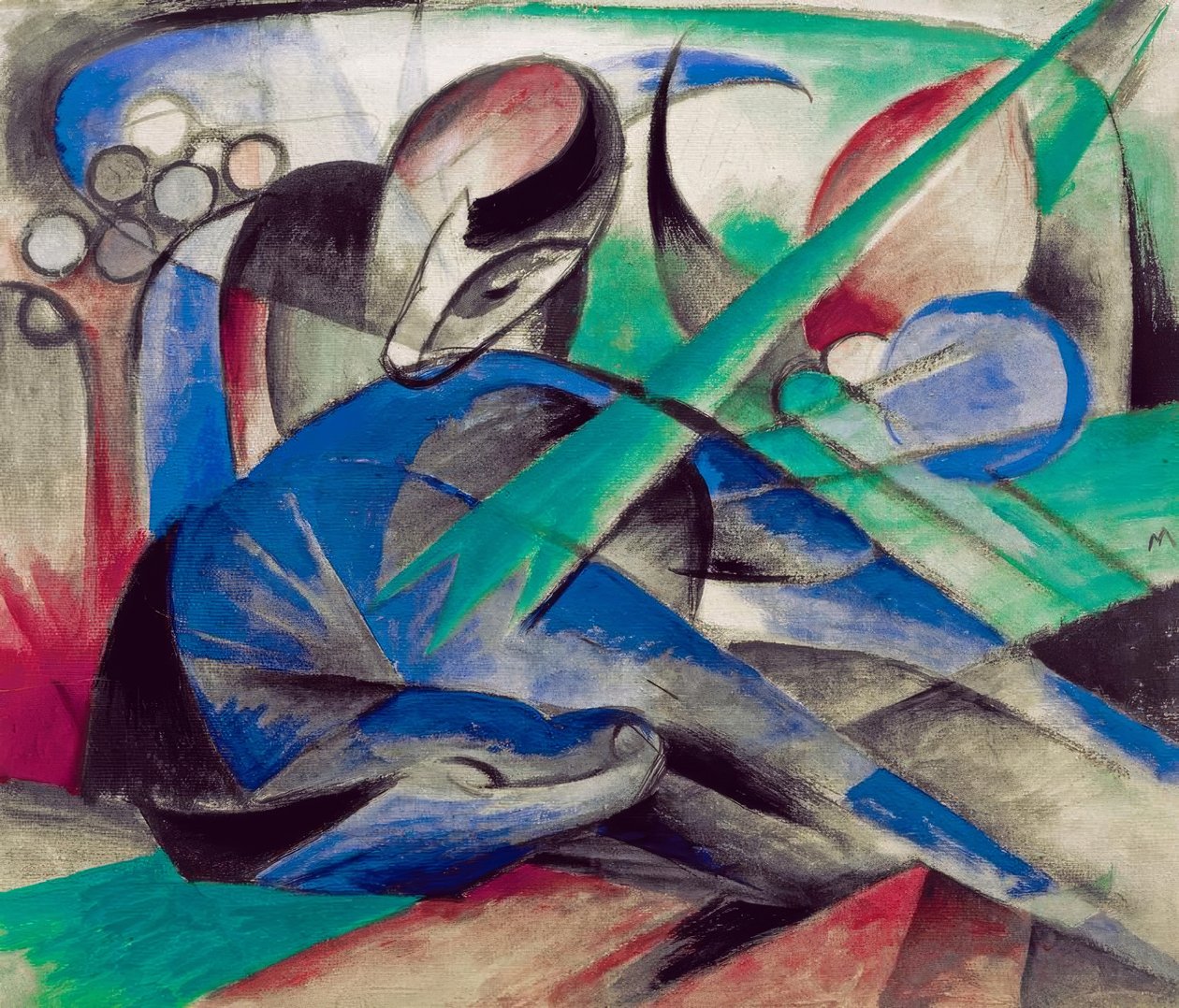 梦马 作者 弗朗兹·马克（Franz Marc）