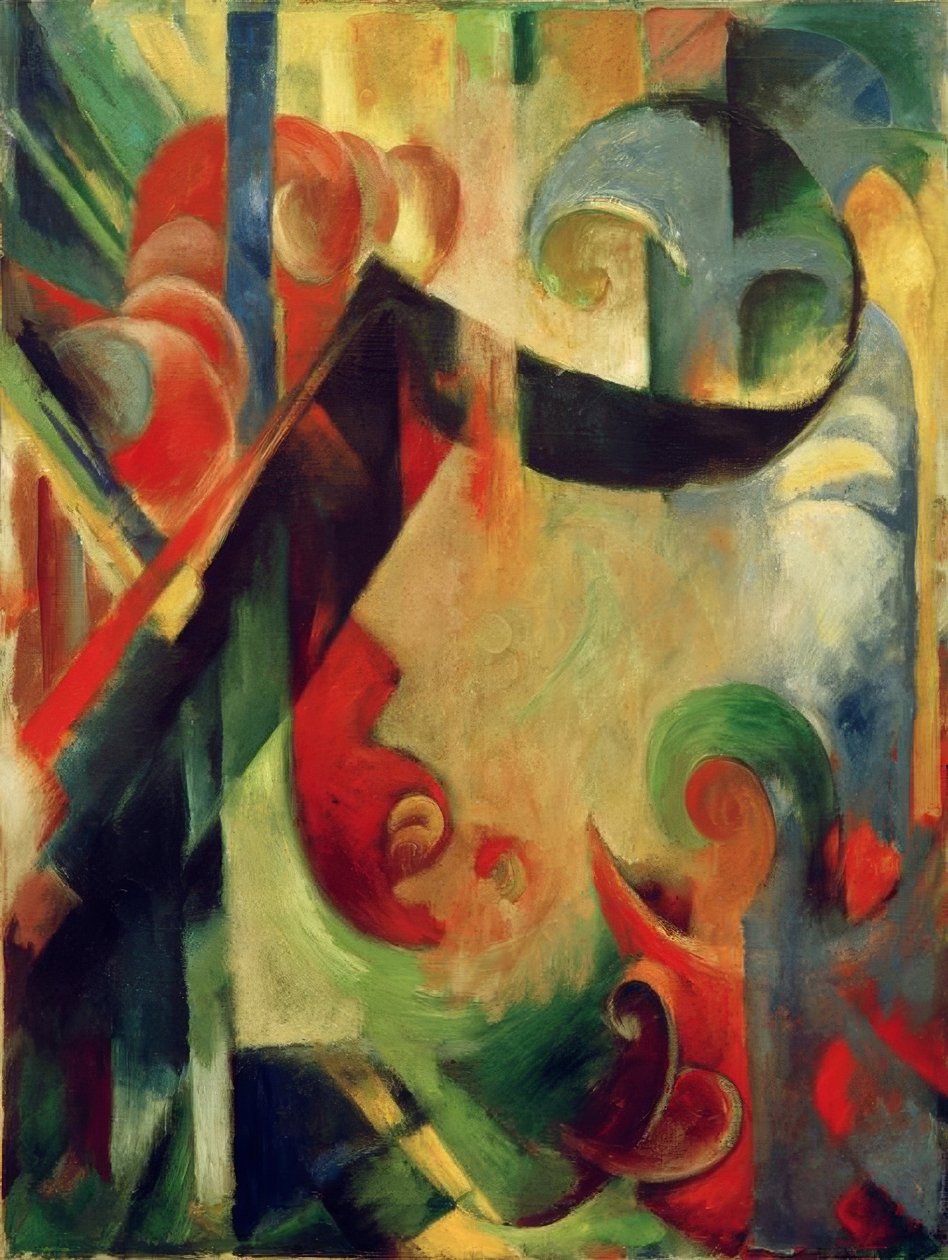 破碎的形式 作者 弗朗兹·马克（Franz Marc）