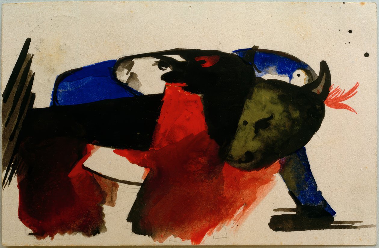 两只动物 作者 弗朗兹·马克（Franz Marc）