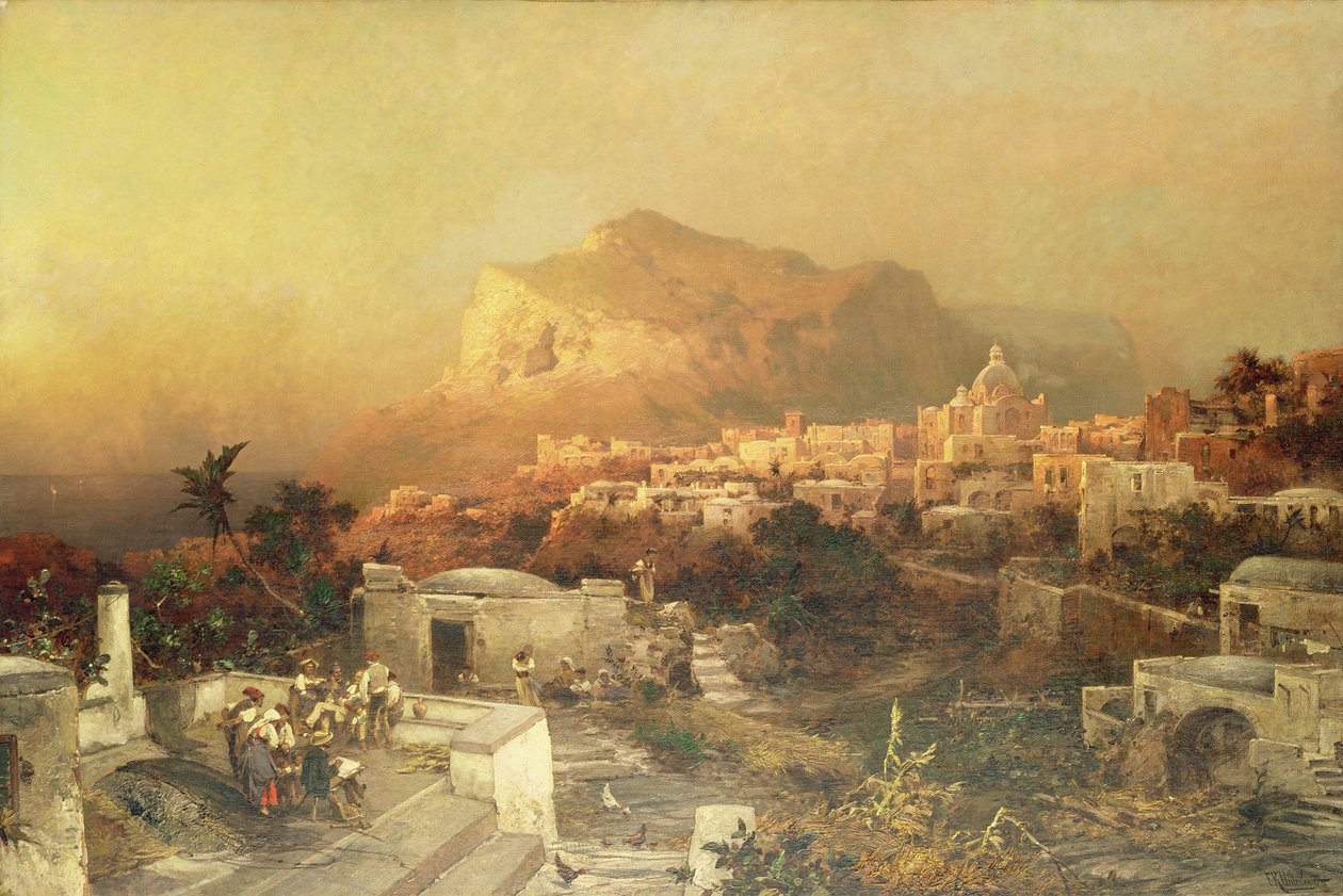 卡普里（Capri），约1870-79年（布面油画） 作者 弗朗茨·理查德·安特伯格