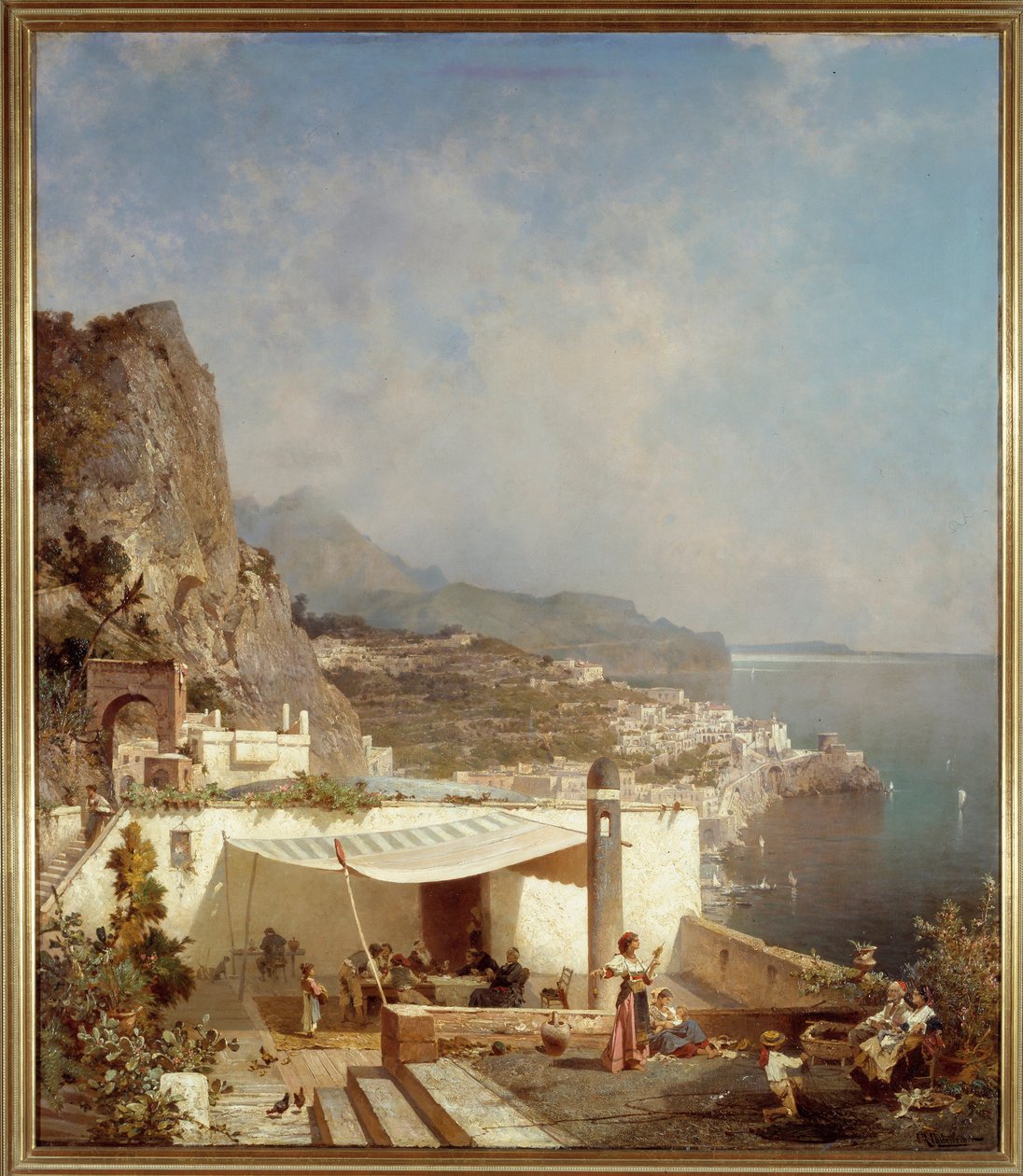 那不勒斯湾。 Franz Richard Unterberger (1838-1902) Ec。 贝尔。 作者 弗朗茨·理查德·安特伯格