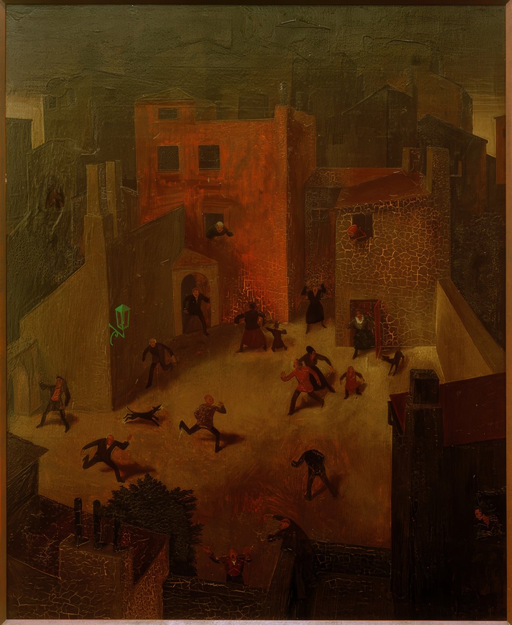 F.Sedlacek，城市景观 作者 弗朗兹·塞德莱切克