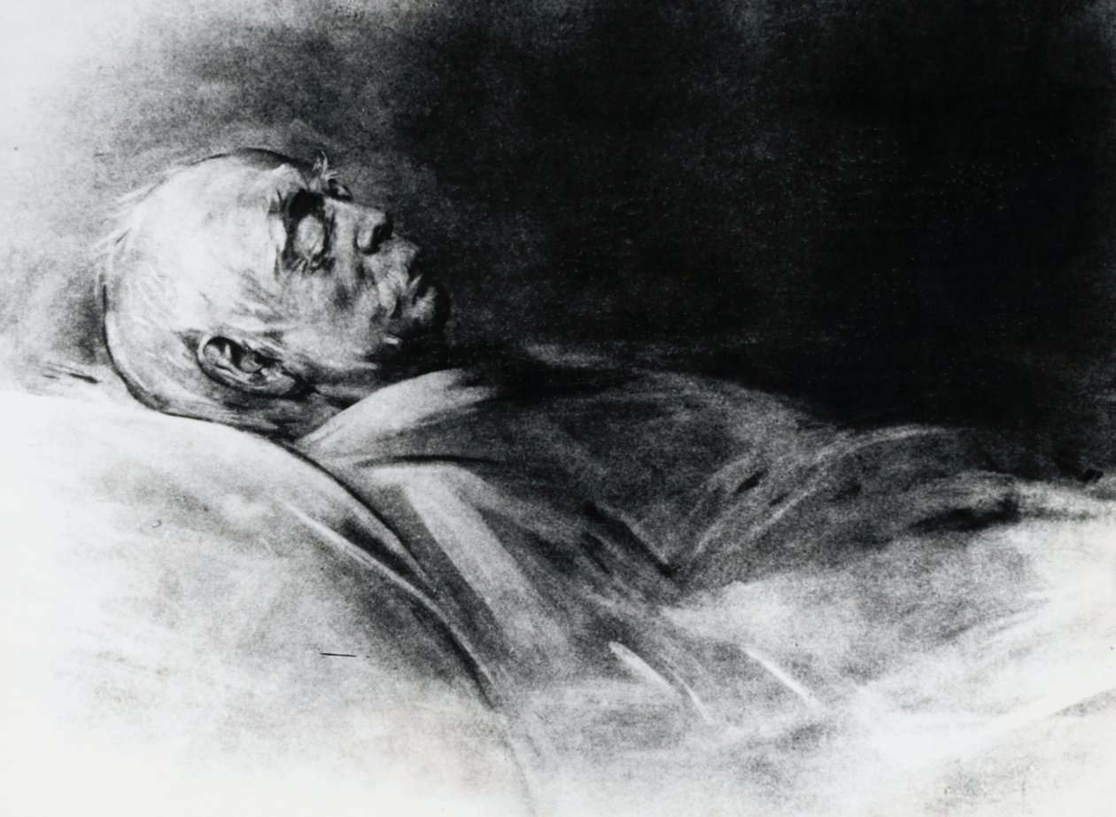 奥托-冯-俾斯麦（1815-1898）临终前 作者 弗朗兹·塞拉夫·冯·伦巴赫