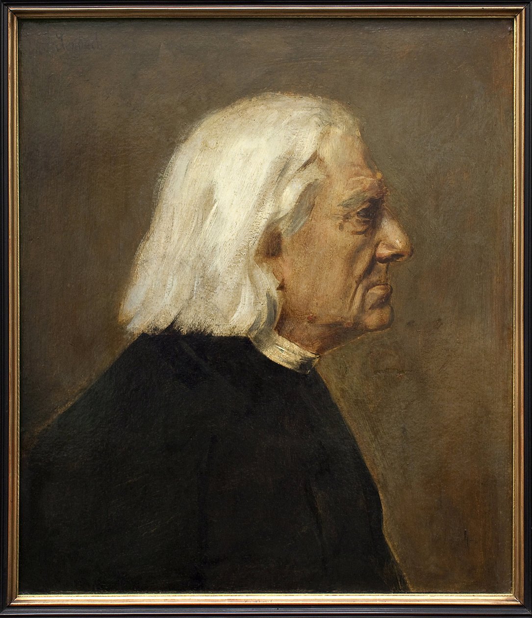The composer Franz Liszt (1811-1886). Painting by Franz von Lenbach (1836-1904), oil on canvas 作者 弗朗兹·塞拉夫·冯·伦巴赫