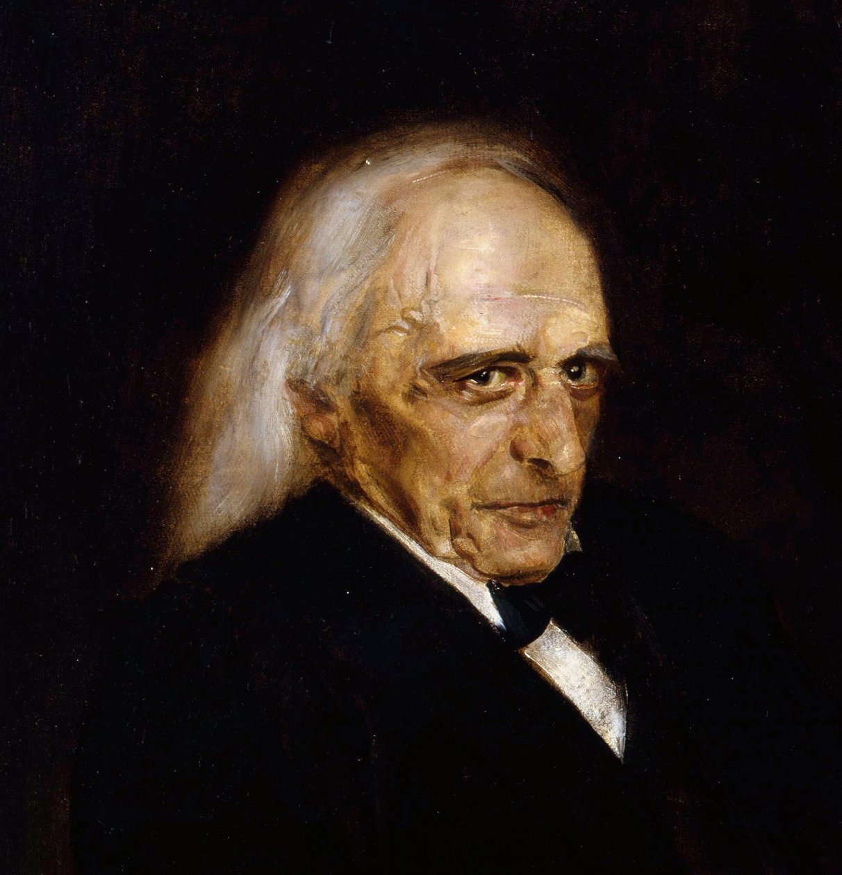 Theodor Mommsen (1817 - 1903), historien allemand - Portrait of Theodor Mommsen (1817-1903) Detail par Lenbach, Franz, von (1836-1904) 作者 弗朗兹·塞拉夫·冯·伦巴赫