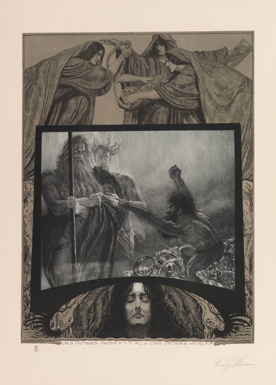 尼伯龙的指环》，1914年。 作者 弗兰茨·斯塔森