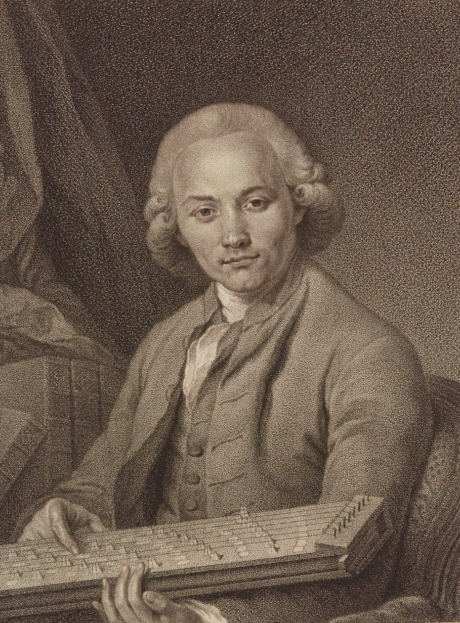 风琴家和作曲家乔治-约瑟夫-沃格勒的肖像，1749-1814年，约1795年。 作者 弗朗茨·瓦伦丁·杜默